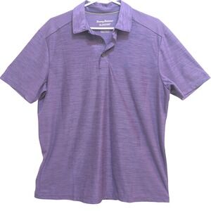 Tommy Bahama IslandZone Polo Men's M‎ Purple Performance Stretch Golf Shirt